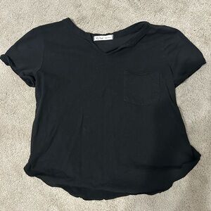 Rebels Black Short Sleeve V-Neck Tee